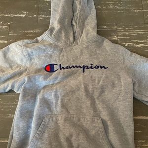 Gray champion hoodie